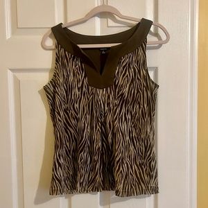 Animal print sleeveless top